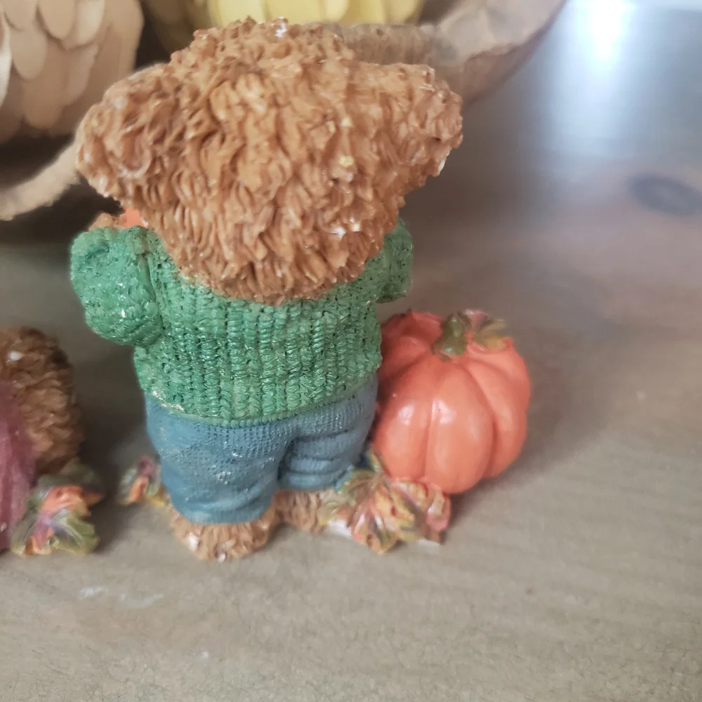 Vintage Home Interiors 1999 Fall Thank You Bears
